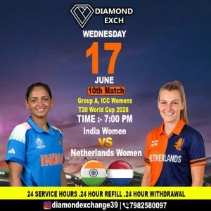 Diamondexch id india women vs netherlands women fight
