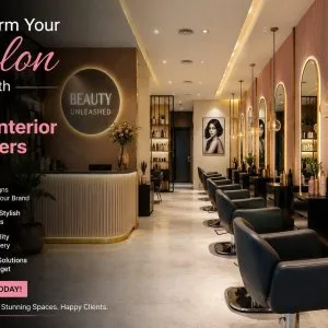 Transform your salon with expert salon interior designers in noi