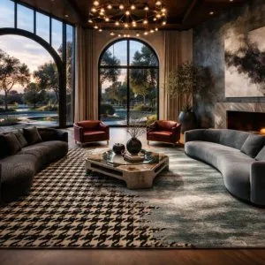 Rug for living room with timeless style