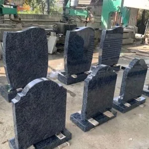 Polish bahama blue granite headstones supplier