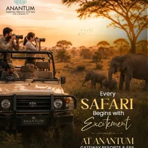 Couple getaway in jim corbett during monsoon