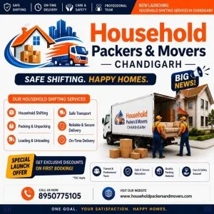 Best household packers and movers in chandigarh trusted home