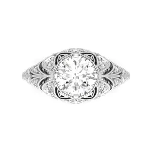 2 carat old european cut diamond vintage ring timeless antique