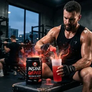 Strong pre workout for better workout results insane genix