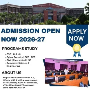Admission enquiry 202627 rymec bellary apply now