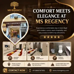 Hotel near karol bagh market stay comfortably