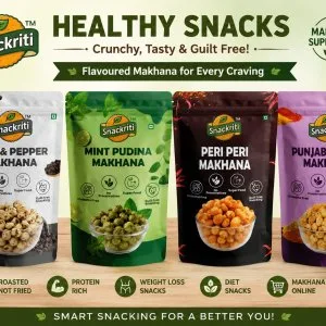 Healthy flavoured makhana proteinrich lowcalorie