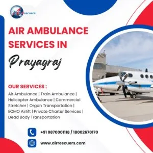 Because lives cant wait air ambulance prayagraj