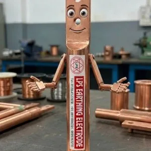 Pure copper earthing electrode
