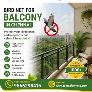 Bird net for balcony in chennai