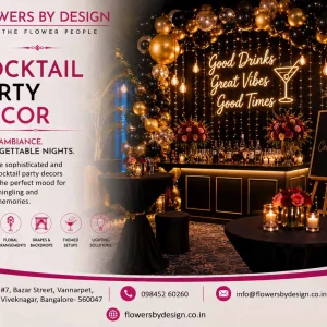 Cocktail party décor services luxury party decoration
