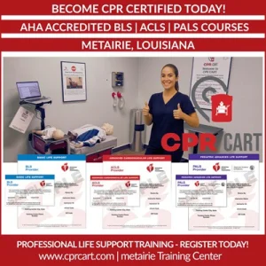 Cpr certification in metairie la aha bls acls pals courses