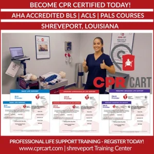Cpr certification in shreveport la aha bls acls pals