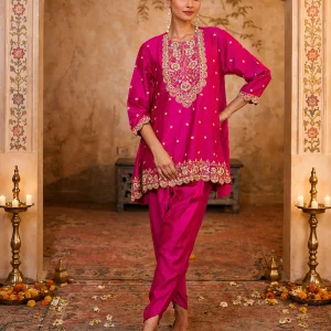 Rani pink tulip suit for ladies buy festive ethnic suits at gu