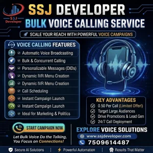 Ssj developer website development seo agency digital agra