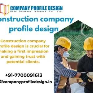 Construction company profile design professional branding for