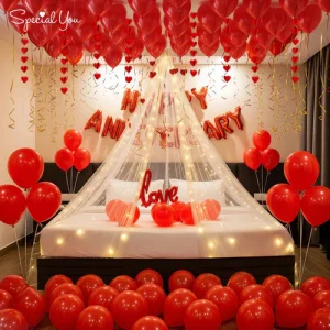 Anniversary decoration at home