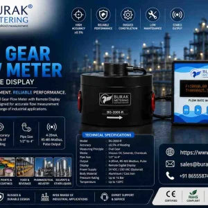 Digital oval gear flow meter