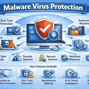 Realtime protection against viruses malware spyware and rans