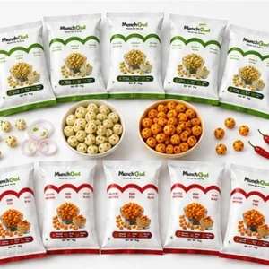 Buy roasted cream onion makhana 10g each pack of 10 munchg