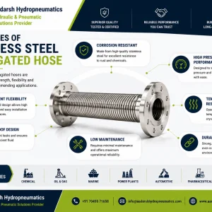 Stainless steel flexible corrugated bellow hose