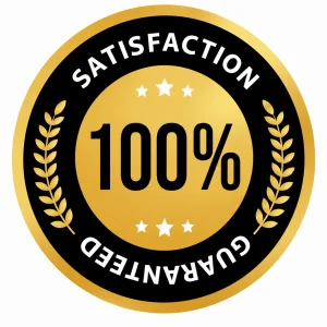 100% संतुष्टि गारंटी बैज