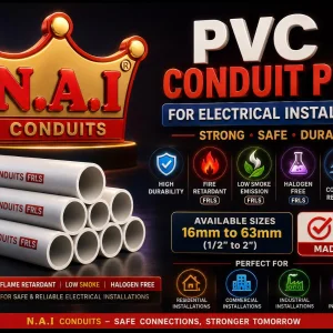 Frls pvc conduit pipes for safe electrical installations