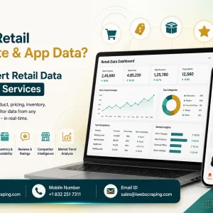 Need retail website app data hire expert retail data scraping