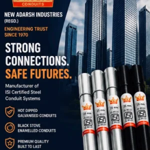 Reliable conduit pipes for residential commercial industrial