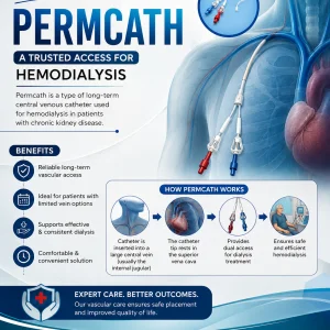 Permcath placement for hemodialysis expert vascular care