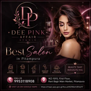 Best salon in pitampura dee pink affair salon studio