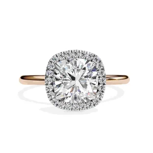 Lab diamond halo rings for women best price