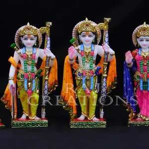 Makrana marble ram darbar statues by jaipur artisans
