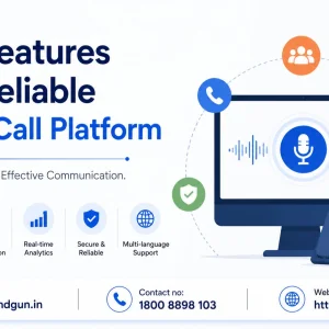 Scalable bulk voice call service for enterprises