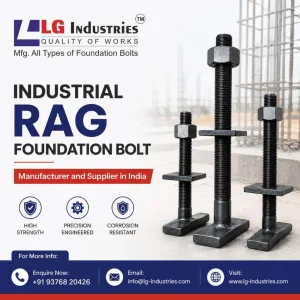 Industrial rag foundation bolt manufacturer and supplier in indi