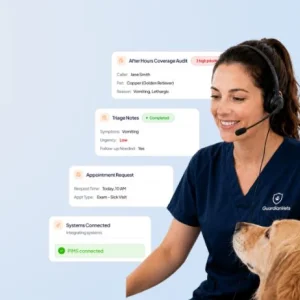 Veterinary call overflow service