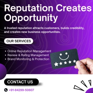 Reputation creates opportunity