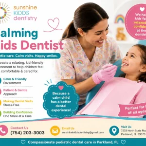Calming kids dentist in parkland fl