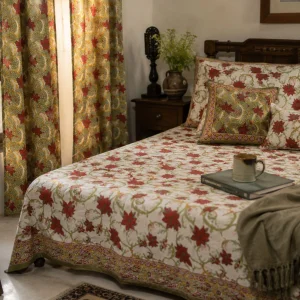 Blockprinted home furnishings for timeless indian homes