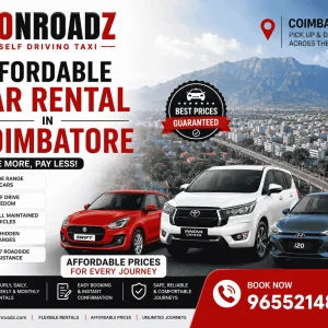 Onroadz car rental in coimbatore drive your way