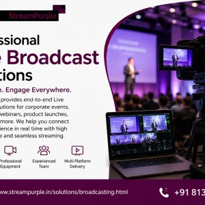 Live broadcast solutions streampurple
