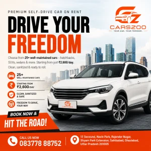 Book your next premium selfdrive car online with carszoo today