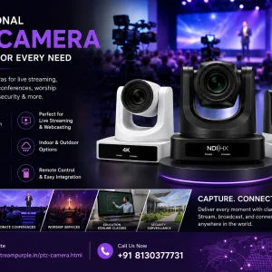 Professional ptz camera solutions for live streaming broadcast