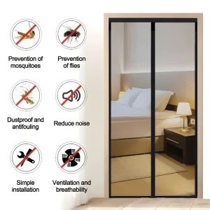 Loovox magnetic mosquito net for doors no drilling autoclose