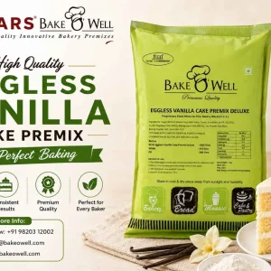 High quality eggless vanilla cake premix for perfect baking