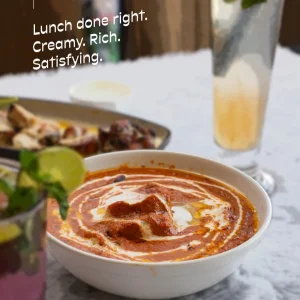 A creamy butter chicken lunch in jaipur