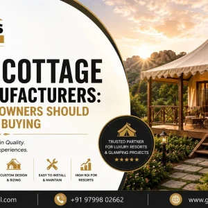 Swiss cottage tent manufacturer for resorts in india