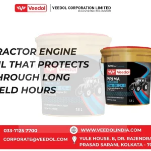Tractor engine oil that protects through long field hours