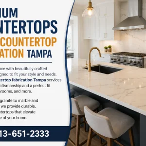 Countertop fabrication tampa custom quartz granite