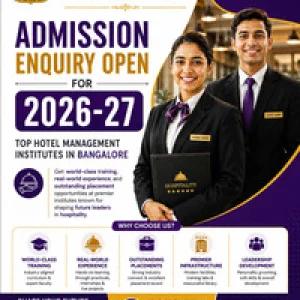 Admission enquiry for 202627 best hotel management institutes
